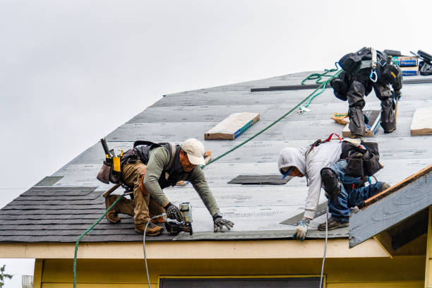 Professional Gutter Installation technician working in Homeworth, OH